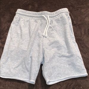 h&m mens lounge gray shorts
